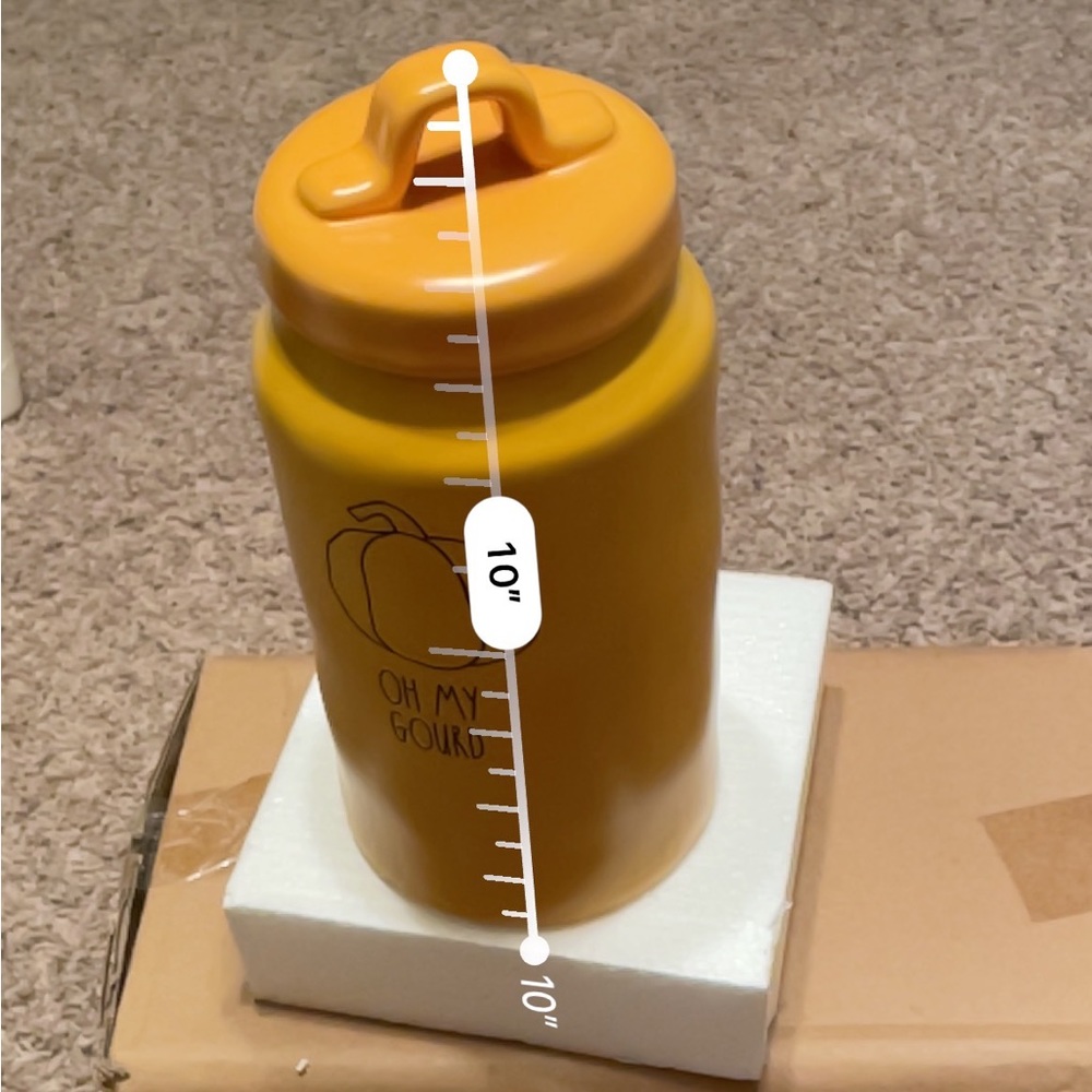 Rae Dunn Oh My Gourd Tall Canister.